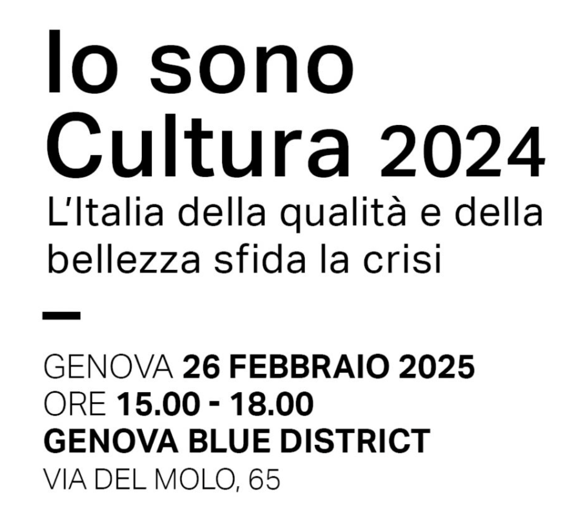 Io Sono Cultura 2024